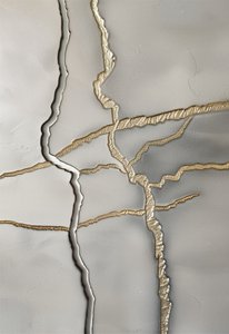 Textur med förgyllda sprickor