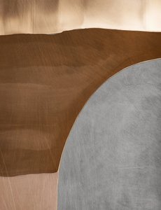 Metalliska kurvor – abstrakt av Alma