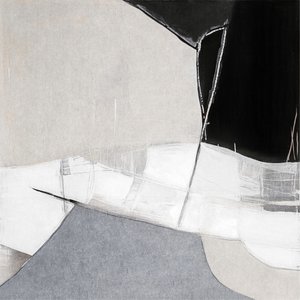 Monokrom abstrakt komposition