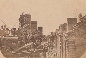 Evakueringen av Fort Sumter, april 1861, april 1861. av Alma A. Pelot.