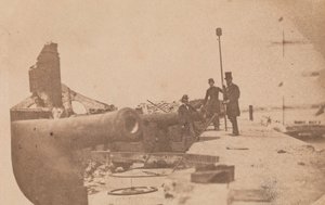 Evakueringen av Fort Sumter, april 1861, april 1861. av Alma A. Pelot.