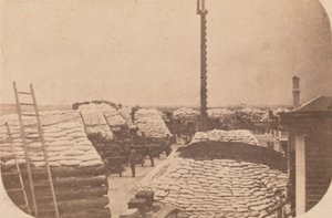 Evakueringen av Fort Sumter, april 1861, april 1861. av Alma A. Pelot.