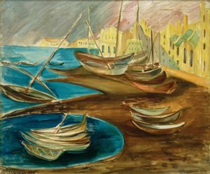 Fiskebåtar i hamnen i Tarragona