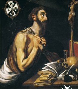 Saint Dominic botfärdig. 1621 (olja på duk) av Alonso Florin
