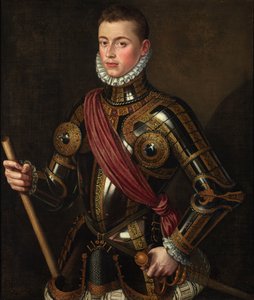 Spanska:  Don Juan de Austria armado Don Juan av Österrike beväpnad av Alonso Sánchez Coello