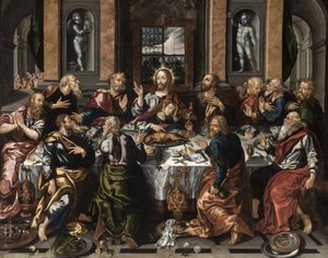 Den sista måltiden, ca 1588. av Alonso Vázquez