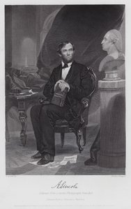 Abraham Lincoln (gravyr) av Alonzo (after) Chappel