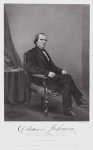 Andrew Johnson (gravyr) av Alonzo (after) Chappel
