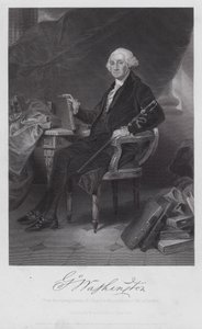 George Washington (gravyr) av Alonzo (after) Chappel