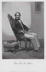 Henry Wadsworth Longfellow (gravyr) av Alonzo (after) Chappel