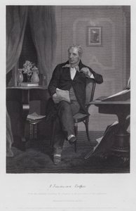 James Fenimore Cooper (gravyr) av Alonzo (after) Chappel