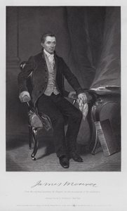James Monroe (gravyr) av Alonzo (after) Chappel