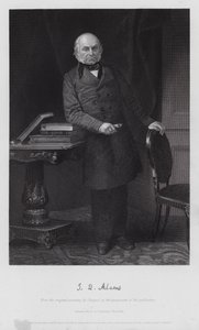 John Quincy Adams (gravyr) av Alonzo (after) Chappel