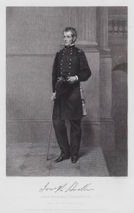Joseph Hooker (gravyr) av Alonzo (after) Chappel