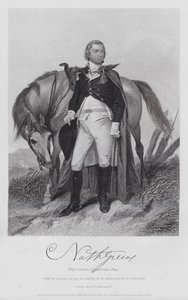 Nathaniel Greene (gravyr) av Alonzo (after) Chappel