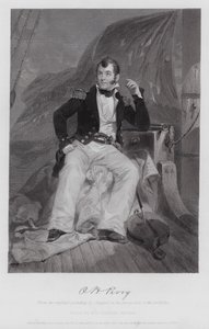 Oliver Hazard Perry (gravyr) av Alonzo (after) Chappel