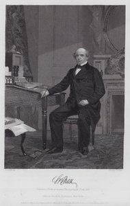 Salmon Portland Chase (gravyr) av Alonzo (after) Chappel