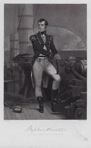 Stephen Decatur (gravyr) av Alonzo (after) Chappel