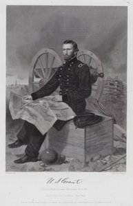 Ulysses S Grant (gravyr) av Alonzo (after) Chappel