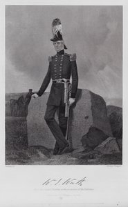 William Jenkins Worth (gravyr) av Alonzo (after) Chappel