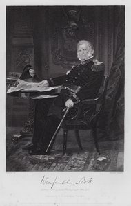 Winfield Scott (gravyr) av Alonzo (after) Chappel