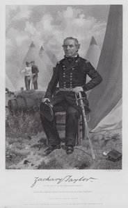 Zachary Taylor (gravyr) av Alonzo (after) Chappel