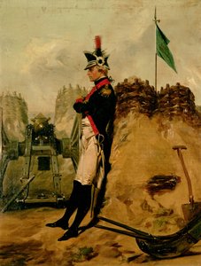 Alexander Hamilton (1757-1804) i uniformen från New York Artillery