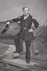 Portræt af admiral Andrew Hull Foote (1806-63) swed