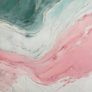 Virvlande rosa och turkos marmor av Alpenglow Workshop
