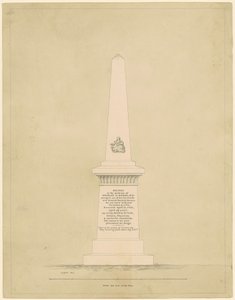 Design för ett monument till minne av George B. Doane av Alpheus Cary