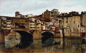 Ponte Vecchio i Florens av Alphons Hollaender