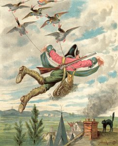 Baron Munchausens äventyr (chromolitho)
