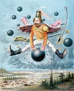 Baron Munchausens överraskande äventyr, illustration av Alphonse Adolphe Bichard (1879)