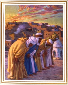 El Rekaa eller Lutning Bönen Bön av Lutning, 1918 av Alphonse Etienne Dinet