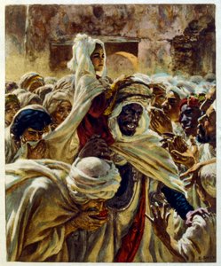 Illustration av Dinet från "Mirages" Scener av det arabiska livet. 1906. Mirages, Scénes De La Vie Arab illustrerades av Etienne Dinet med kommentarer av Silman Ben Ibrahim Bamer. Nasreddine Dinet föddes som Alphonse-Étienne Dinet; (1861-1929) var en frans av Alphonse Etienne Dinet