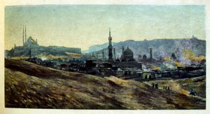 Illustration av Dinet från "Mirages" Scener av det arabiska livet. 1906. Mirages, Scénes De La Vie Arab illustrerades av Etienne Dinet med kommentarer av Silman Ben Ibrahim Bamer. Nasreddine Dinet föddes som Alphonse-Étienne Dinet; (1861-1929) var en frans av Alphonse Etienne Dinet