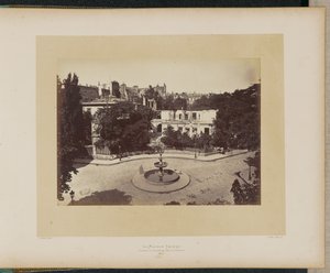 Thiers-huset under rivningen, under Kommunen. av Alphonse J. Liébert