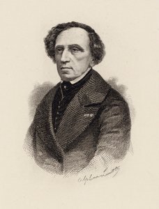 Porträtt av kompositören Giacomo Meyerbeer 1791-1864, 1875. av Alphonse Lamotte