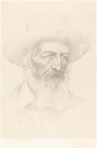 Alfred, Lord Tennyson. av Alphonse Legros