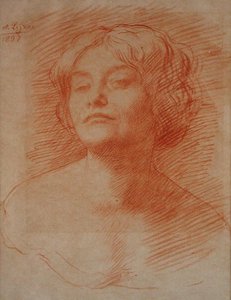 Alice Knewstub av Alphonse Legros