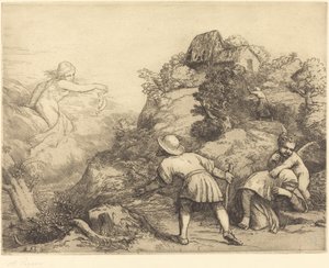 Allegori om bonden och förmögenheten Bonden och förmögenheten: Allegoriskt ämne. av Alphonse Legros