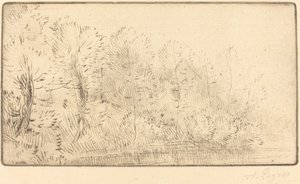 Längs floden Sur la riviere. av Alphonse Legros