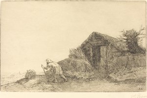 Längs toppen av kullen På toppen av kullen. av Alphonse Legros