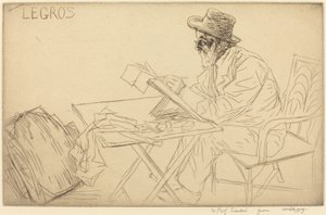 Alphonse Legros skissar. av Alphonse Legros