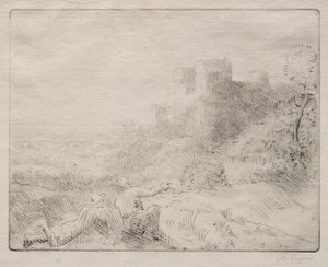 Ett gammalt slott av Alphonse Legros