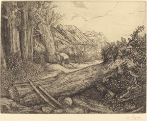 Hemma hos vedhuggarna (Chez les bocherons) av Alphonse Legros