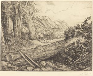 Hemma hos vedhuggarna Chez les bucherons. av Alphonse Legros