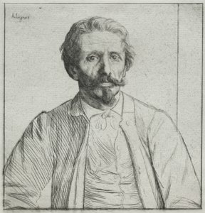 Auguste Delâtre av Alphonse Legros