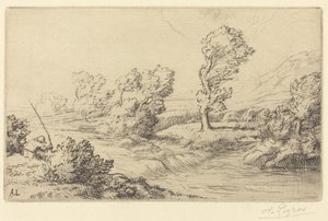Banks of the Marne (Marne Board) av Alphonse Legros