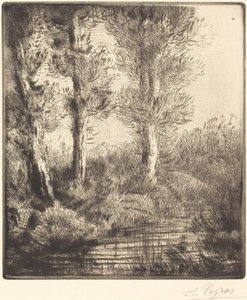 Banks of the Saint-Pre (Rive du Saint-Pre) av Alphonse Legros